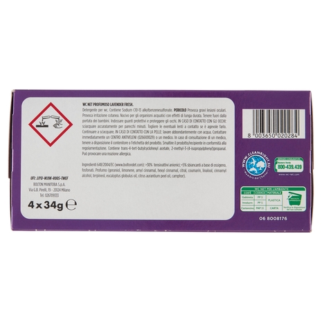 WC Net Profumoso Lavender fresh 4 x 34 g